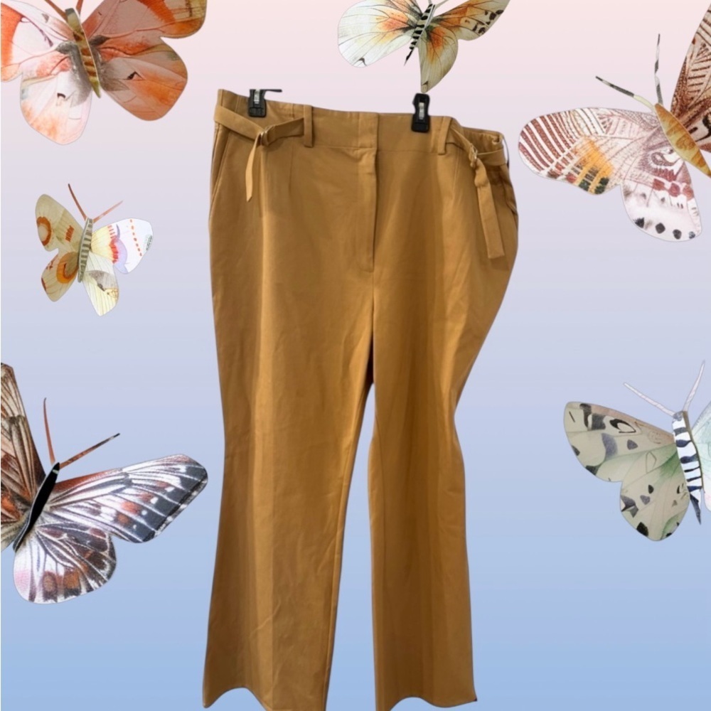 Brunello Cucinelli Camel Trousers Luxury Italian Designer Pants Size 44 NWT